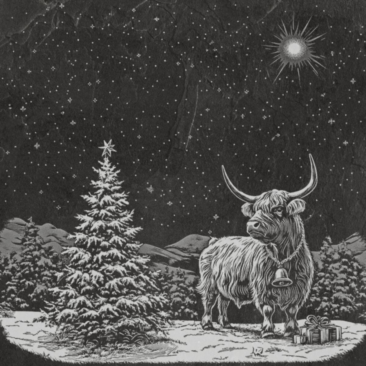 Christmas Slate Coaster Pack (set of 6)