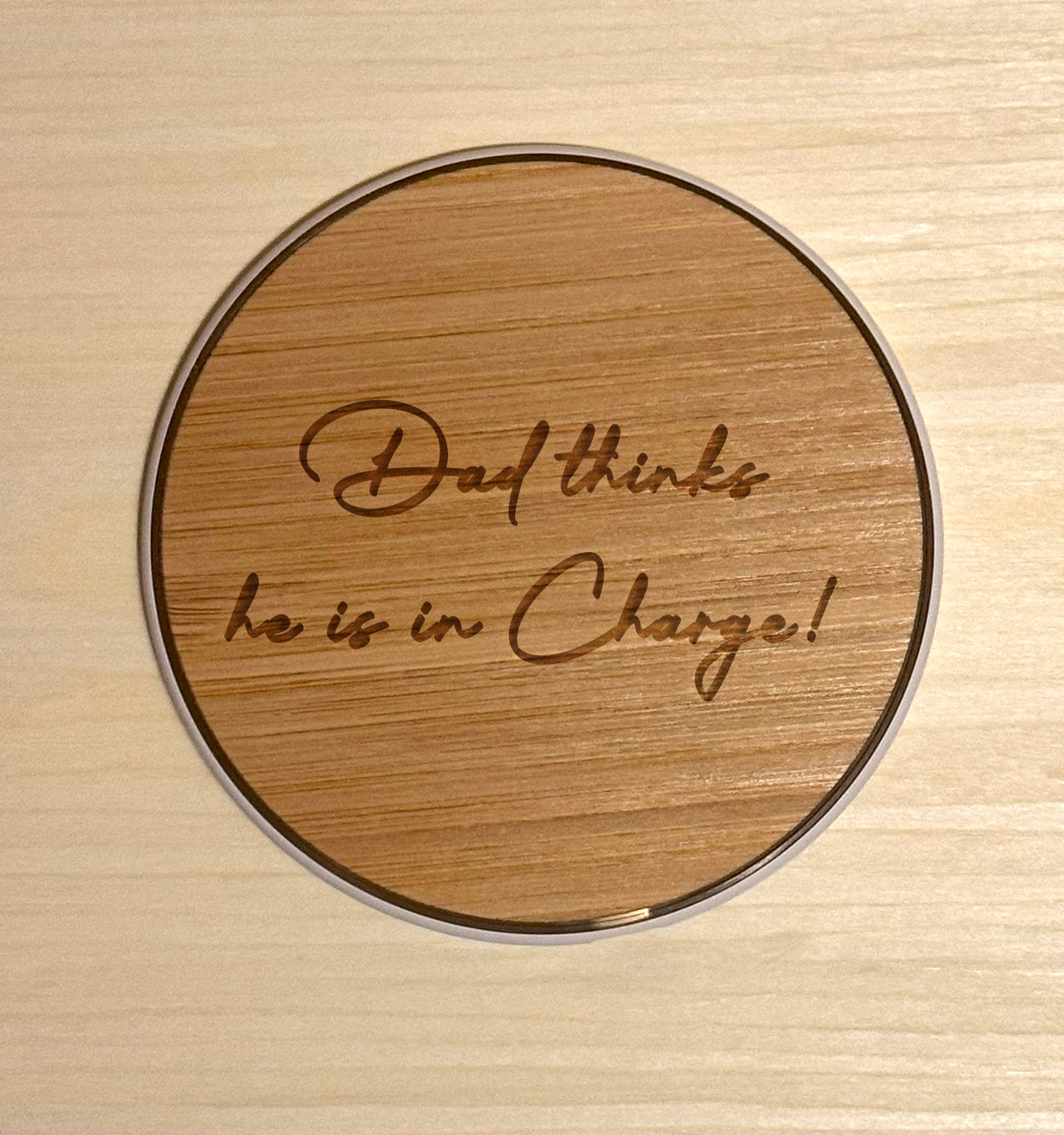 15W Fast Wireless Charger Pad – Personalised Qi-Compatible Charging – Personalised Just for You