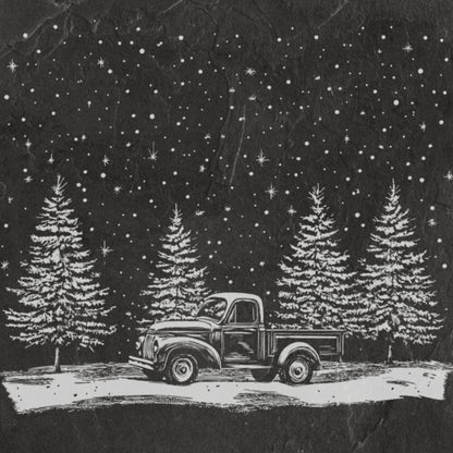 Christmas Slate Coaster Pack (set of 6)