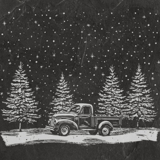 Christmas Scene Snowy Road