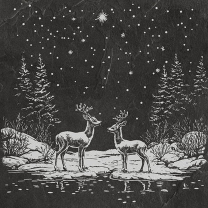 Christmas Slate Coaster Pack (set of 6)