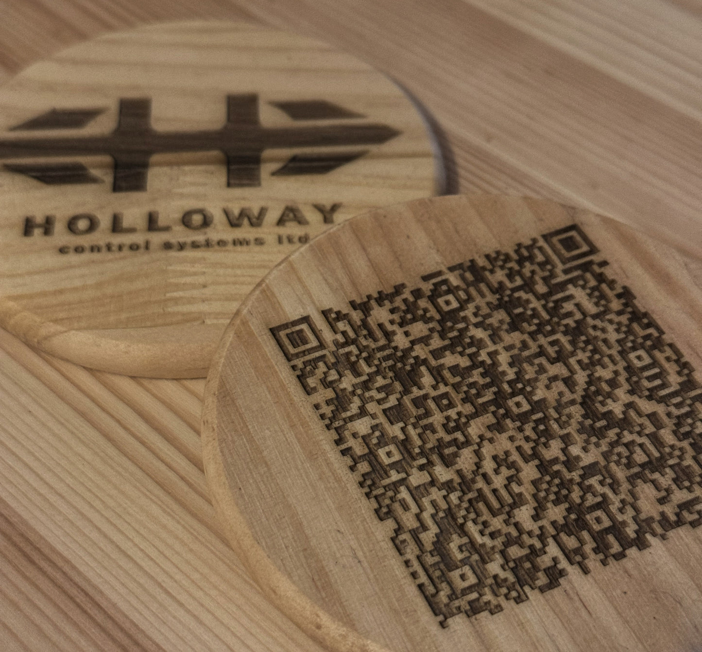Wooden Personalised Coaster (Logo)