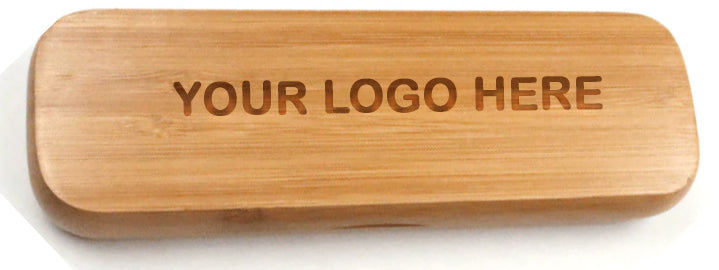 Custom Engraved Bamboo Pen and Case Set | Corporate Gifts | Branded Promotional Item