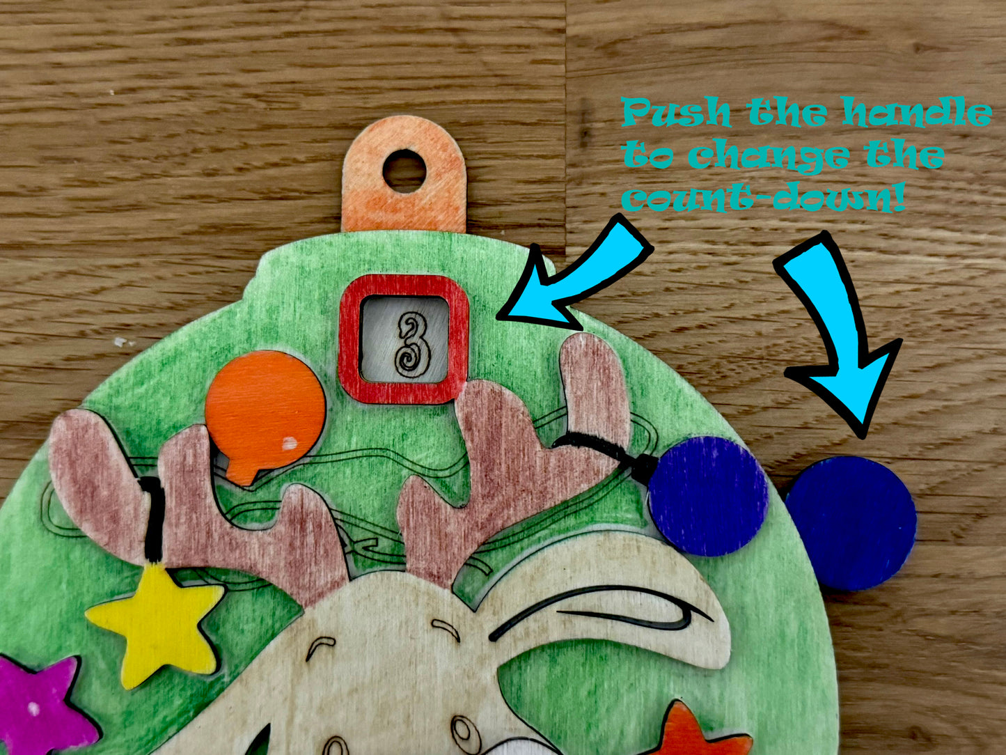 Rudolph Days to Christmas Count Down and Colouring