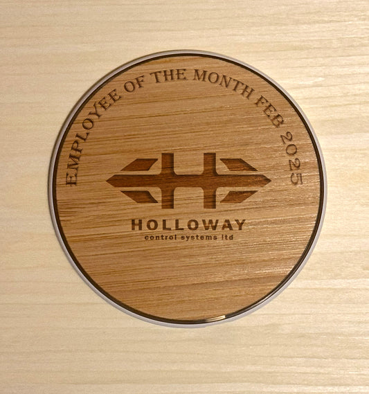 15W Fast Wireless Charger Pad with Wood Texture – Custom Logo & Message
