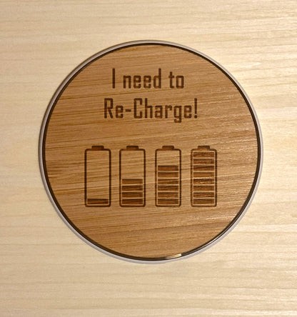 15W Fast Wireless Charger Pad – Personalised Qi-Compatible Charging – Personalised Just for You